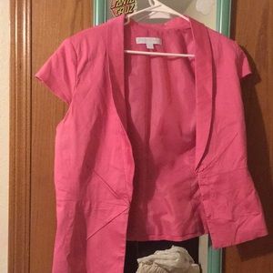 Pink blazer vest